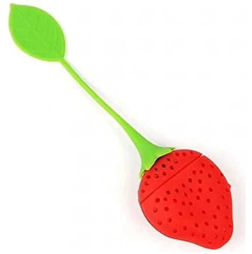 one year warranty_Silicone Strawberry Design Loose Tea Leaf Strainer Herbal Spice Infuser Filter Tools09885439