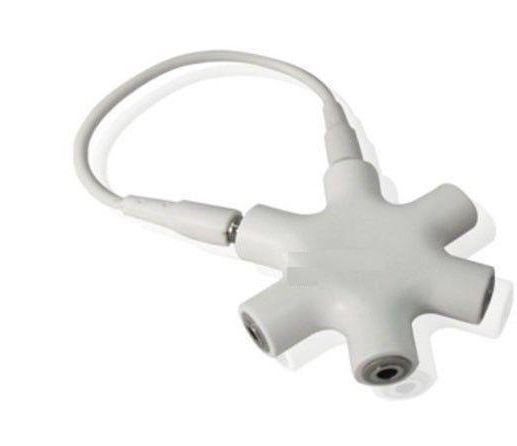 Margoun 3.5mm Octopus Stereo Audio Splitter Headphone Earphone in White