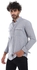 Pavone Classic Collar Self Pattern Shirt - Grey