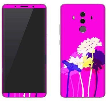 Vinyl Skin Decal For Huawei Mate 10 Pro Bleeding Flowers (Pink)