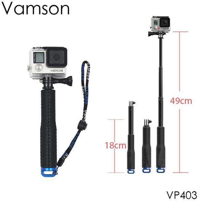 Vamson Handheld Selfie For Gopro Hero 7 6 5 Aluminum