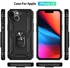 Rugged Armour Back Cover Case For IPhone 13 Black
