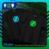 Comics Flash Super Hero Blue &amp; Green Unisex Round Neck T Shirt (Black)