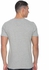 Dissident Grey Cotton Round Neck T-Shirt For Men