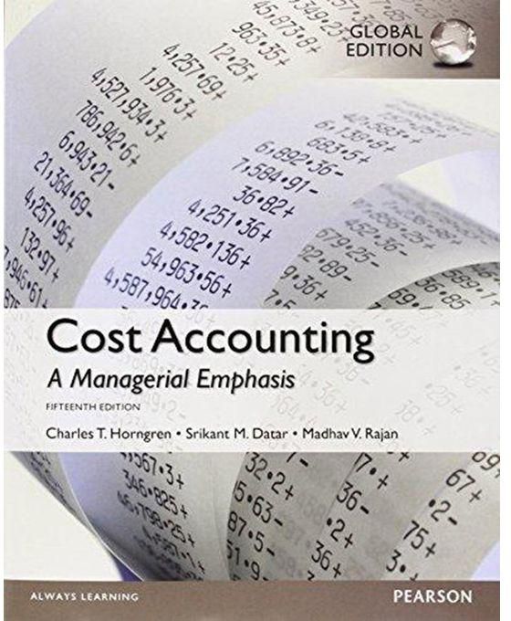 Generic Cost Accounting with Myaccountinglab
