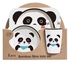 Bamboo Fiber Kids Dinnerware Toddler Dinner Plate Set Of 5 Piece Panda