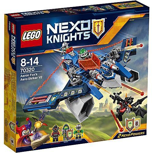 Lego 70320 Nexo Knights Aaron Foxs Aero Striker V2 Building Toys – 301 Pcs