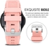 Tentech Silicone Sport Watch Band 20mm Compatible With Samsung Gear Sport/Samsung Watch 4/5/5 Pro/S2 Classic/Active 2 40/44mm/Amazfit GTS 3/GTS 4/4 Mini/Bip 3/Pro/GTS 2 Mini/GTS 2e/Pip U/U Pro – Pink