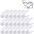 Uaejj Adjustable Shoe Slots Organizer Double Layer Shoe Rack Stackable Shoe Slot, Space Saver Shoe Slots Organizer Display Rack Holder For Home, Set Of 20Pcs (White)