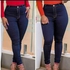 Fashion Navy Blue Skinny Jeans For Women