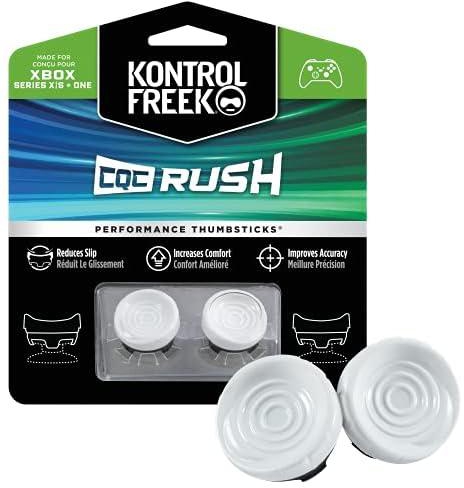 KontrolFreek CQC Rush for Xbox One and Xbox Series X Controller | Performance Thumbsticks | 2 Mid-Rise Concave | White