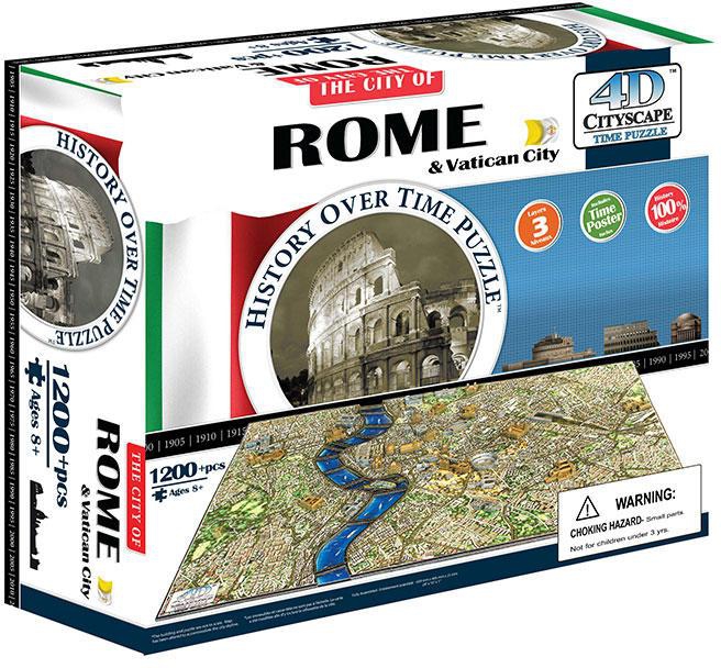 4D Cityscape 40042 - History Over Time Puzzle - Rome