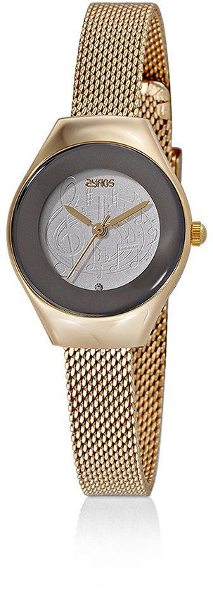 Zyros Watch for Women , Analog , Metal Band , Gold , ZY112L010111