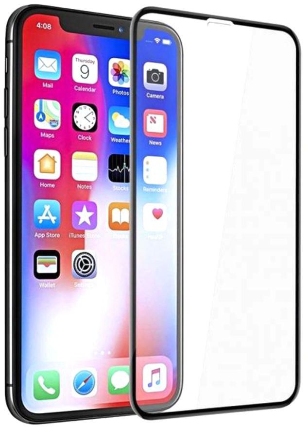 9D Tempered Glass Screen Protector For Apple iPhone XS Max Black/Clear