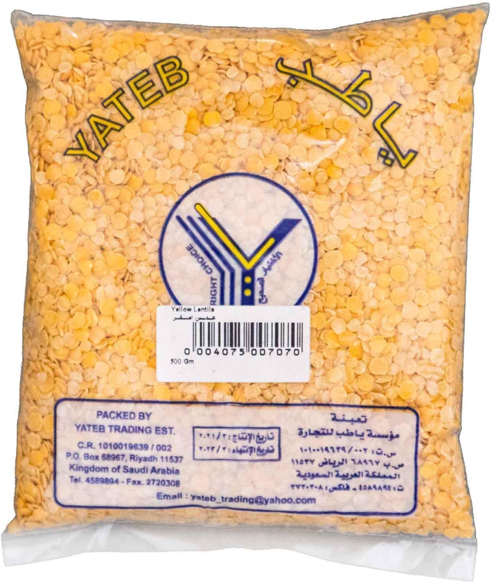 Yateb yellow lentils 500g