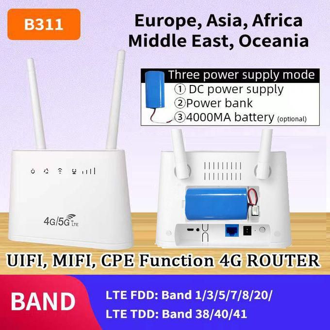 B311 300Mpbs 4000mAh Battery 3G USB Modem 4G Wifi Router Unlocked SIM Card Portable LTE Mobile Hotspot CPE Wireless 5g Wi-fi Europe Version B