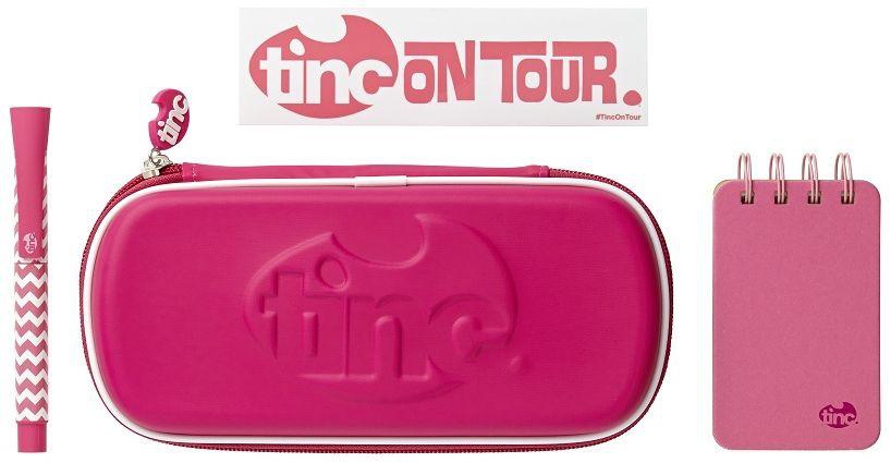 Tinc 5055610305675 Compact Pencil Case Gift Set Of 4- Pink