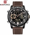 Naviforce New Watch Digital Top Luxury Man Leather Quartz Business Clock 9172