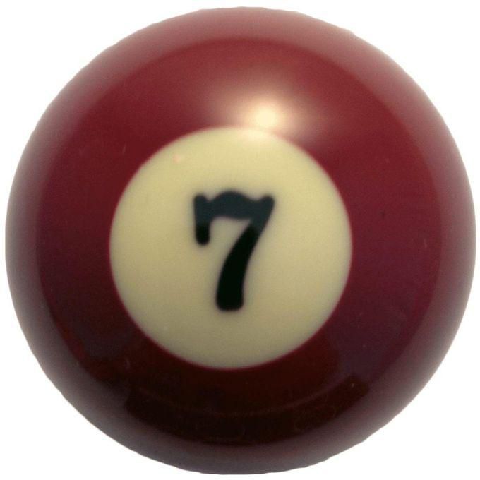 No. 7 Billiard Pool Table Standard Replacement Ball 2 ¼” - 57.2 mm