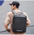 Rl-6301 Casual Laptop Unisex Travel Professional Waterproof USB Port Backpack Bag - Black