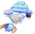6 PCS Silicone Stretch lid - Durable Expandable Food Saver Cover for Bowel, Can, Cup