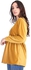 Coctus Short Delvet Dress - Yellow
