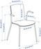 LÄKTARE Conference chair - birch veneer/white