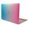 Swees Apple 12 Inch Macbook Hard Shell Ultra Slim Scrub Frosted Plastic Case Cover Hot Pink and Blue