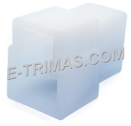 E-trimas 3 Way Male Pin 6.3mm Car Electrical Terminal Socket Kit