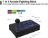 Arcade Fight Stick Controller, 7 in 1 Fight Joystick Arcade Game Fighting Joysticks, USB Port, Compatible with Windows, X-box One, PS-4, PS-3, Ninten-do Switch, and Android