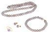 Vera Perla 10k Gold 6-7mm Purple Pearl Strand Jewelry Set