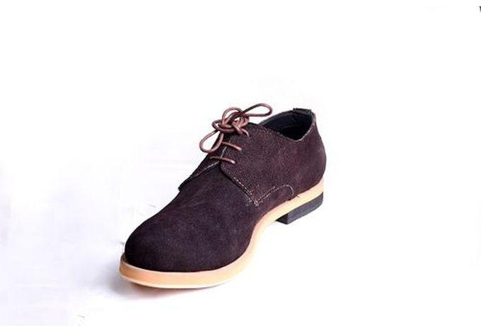 Brown Suede Mac Lace Up Shoes
