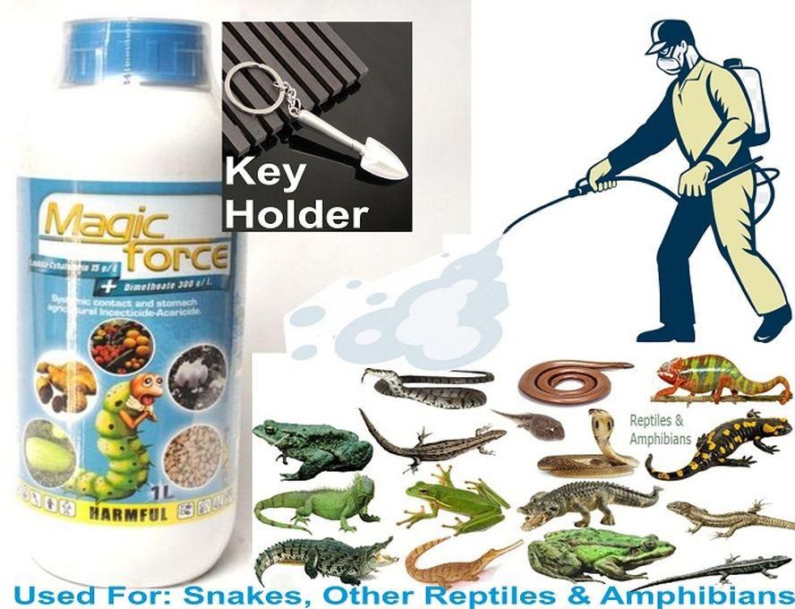 Snake &Reptile Repellent Fumigation Chemical -1L + Key Holder