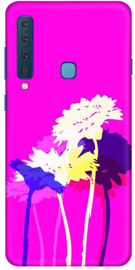 Matte Finish Slim Snap Basic Case Cover For Samsung Galaxy A9 (2018) Bleeding Flowers (Pink)
