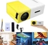 Gadgeton Mini Portable Projector, Home Theatre, YG-300, Video Beamer, 320x240 Screen Resolution, Remote Control, Yellow / White | YG-300