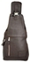 One Shoulder Leather Bag - Dark Brown