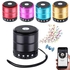 Wster WS887 Mini Bluetooth Speakers With MP3 And FM Radio - Gold
