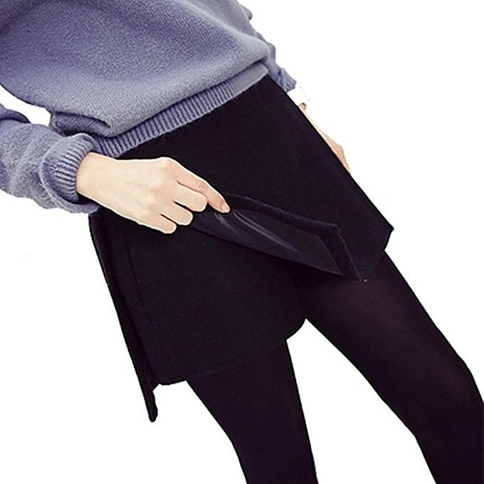 Generic Autumn Women Pregnant Short Pants Woolen Fake Two Piece Maternity Shorts Skirt Fashion Pregnancy Belly Shorts Pregnant Clothes