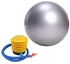 65cm Exercise Fitness Aerobic Ball for GYM Yoga Pilates Pregnancy Birthing Swiss-Color Silver