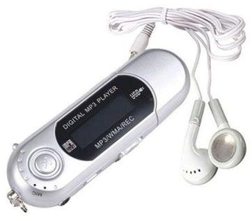 مشغل MP3 رقمي مزوّد بمحرك فلاش ومنفذ USB 2.0 وراديو FM XYQ60107121SL_U00491 فضي