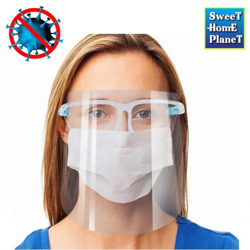Sweethomeplanet Safety Face Shield Reusable Goggle Face