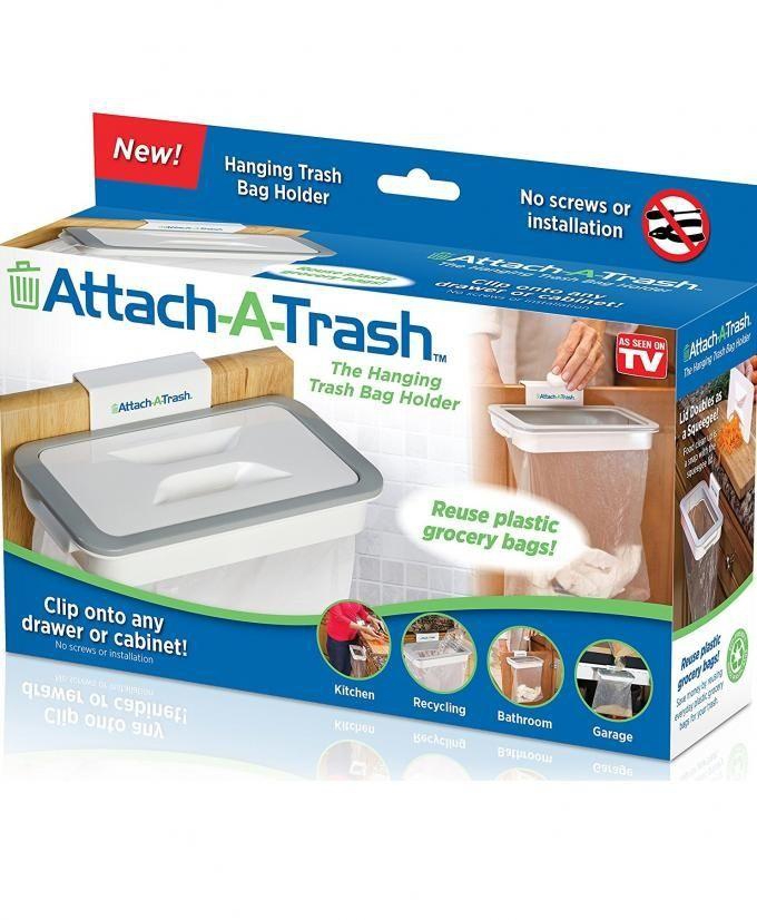 As Seen On Tv Attach-A-Trash The Hanging Trash Bag Holder