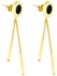 Alissa Trendy Tassel Roman Numerals Chain Long Dangle Drop Earrings