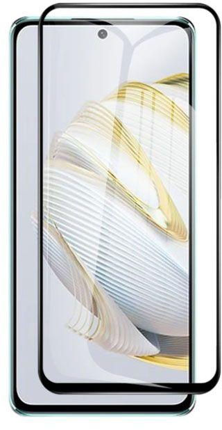 واقي شاشة من الزجاج المقوى للغاية بتغطية كاملة ومقاوم للخدش لموبايل هواوى نوفا 10 -0- اسود ( Huawei nova 10 )