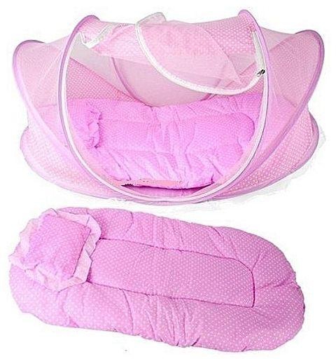 Happy Baby Pop Up Baby Bed Net -Pink