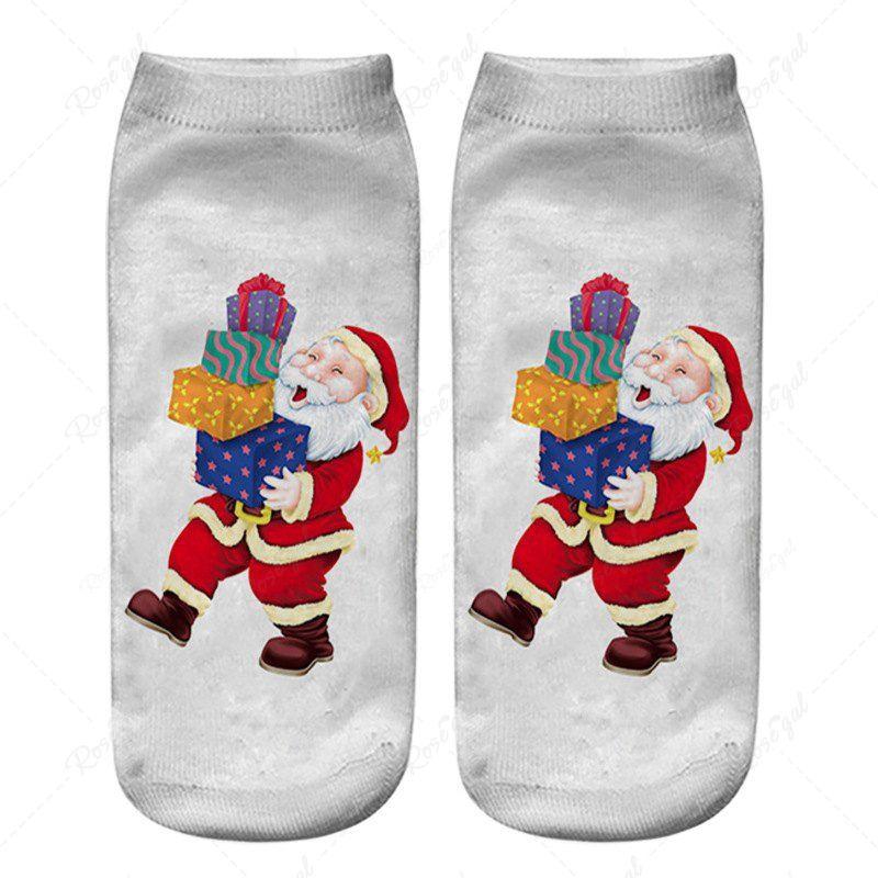 Christmas Santa Claus 3D Digital Printing Ankle Socks
