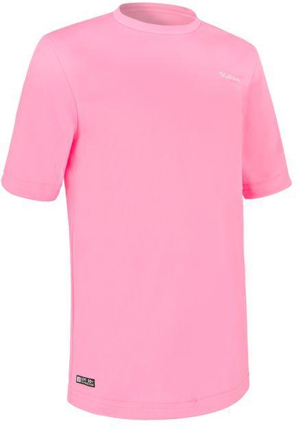 Olaian Kid's Water Tee Shirt Anti UV Pink