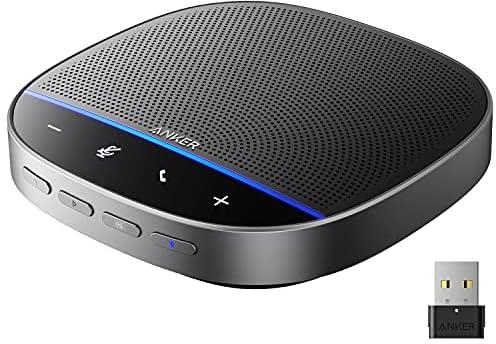 Anker PowerConf S500 Speakerphone with Zoom Rooms and Google Meet Certifications, USB-C Conference Speaker, Bluetooth Speakerphone for Conference Room, Conference Microphone with Premium Voice Pickup