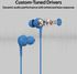 Promate In-Ear, Universal Dynamic Hi-Res Noise Isolating Wired Earphones Duet Blue