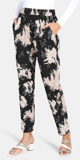 All Over Printed Pants Pink/White